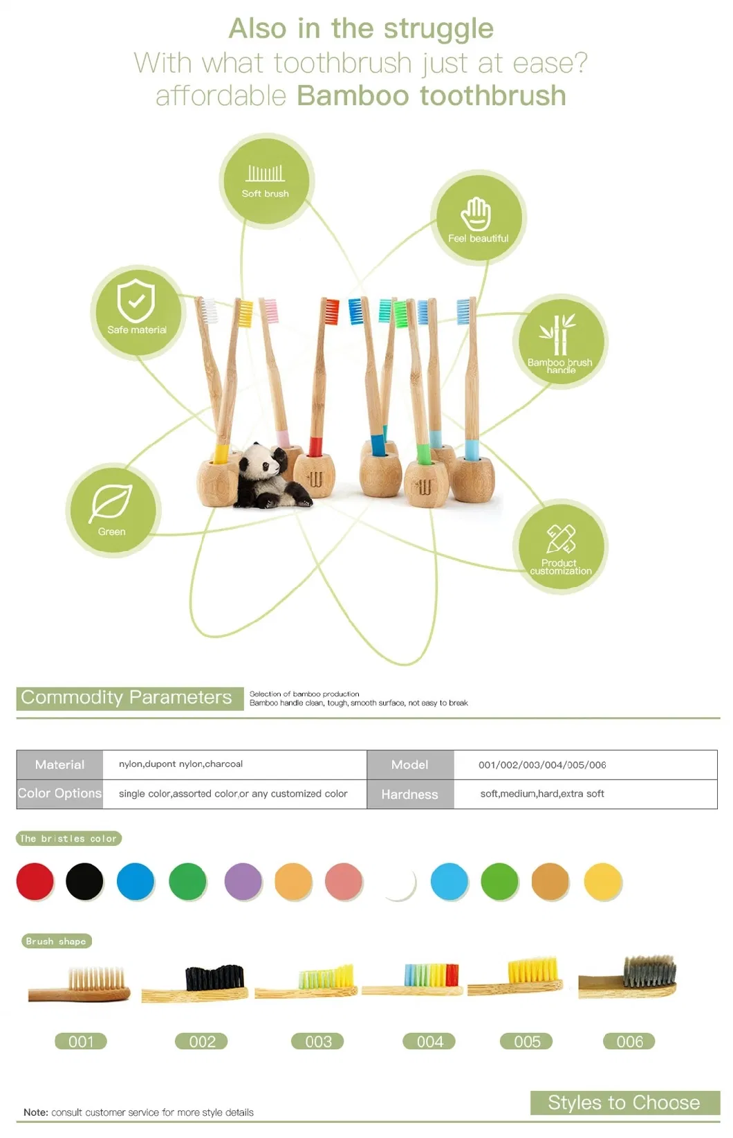 Adult Personal Care Newest Cheaper Price Bamboo Toothbrush for Travel