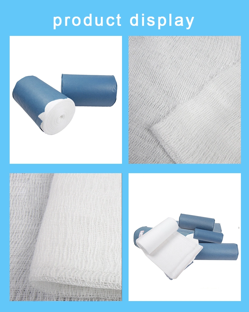 FDA ISO Approved Hospital Medical 36" X 100 Yards 4ply Absorbent Medical 100% Cotton Jumbo Gauze Roll