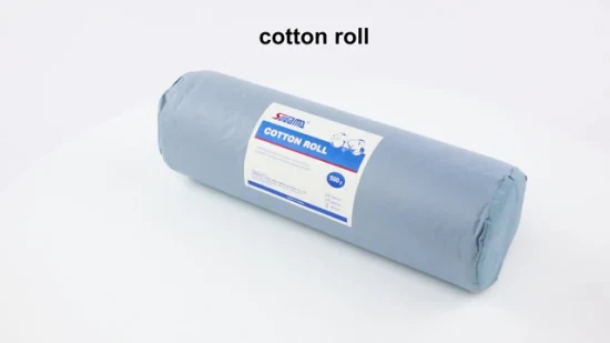 Medicazione medico chirurgica Rotolo di lana di cotone assorbente al 100% cotone